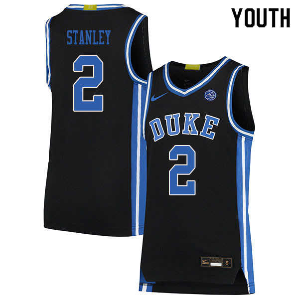 2020 Youth #2 Cassius Stanley Duke Blue Devils College Basketball Jerseys Sale-Black - Click Image to Close
